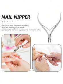 5mm Professional Nail Care Tool Set, Featuring Ultra-Sharp Stainless Steel Nail Clippers, Medical-Grade Nail Trimmer For Fingers And Toes, Easily Removes Calluses, Ergonomic Handle For Home, Salon, Manicure Class, Travel, Suitable Gift For Nail Technicians, Men And Women, Christmas, Birthday, Valentine's Day, Mother's Day - Silver - View 4