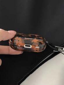 1个蓝牙耳机保护套 | Iyahong | 蓝牙耳机保护套、保护套、 4保护套 | 小众琥珀豹纹 | 便携式电池盒、保护套 - 棕色 - 查看 4