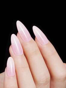 Bộ 600 móng giả trong suốt/hộp, hình dáng vừa/dài như móng hình quan tài, vuông, hạnh nhân, nhọn, oval, tròn, cỡ 10/12, móng dán, dụng cụ làm móng tại salon và tự làm tại nhà cho nữ. - Xem 3