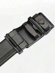 Men's Belt, Business Casual Automatic Buckle Belt, Multifunctional Waist Belt, Father's Day Gift - 黑色 - 查看 4