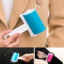 1pc Pet Hair Remover And Lint Roller Tool, Sofa Fur Remover, Reusable Pet Hair Lint Roller With Super Sticky, Portable Carpet Rake, Home Use - Multicolor - View 1