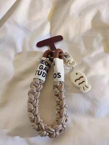 1pc Black Cat X Fish Pendant Lanyard, Thick Braided Wrist Strap, Suitable For Phone Cases, Anti-Lost, Anti-Drop, Versatile - Multicolor - View 9