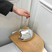 迷你时尚百搭亚克力女士单肩包，闪亮斜挎口红包 - 彩色 - 查看 15