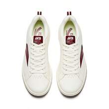 Giày nữ đế mỏng Anta, giày thể thao thường ngày, mẫu mới mùa xuân 2026, giày sneaker đa năng, giày trắng tối giản tiện dụng đi làm. - Ngà/Đỏ thẫm-1 - Xem 3