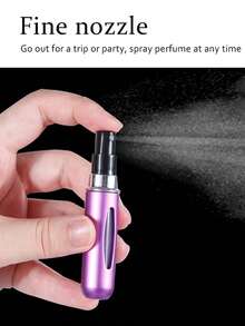 1/3/5pcs Portable Refillable Spray Bottles 5ml Travel Size Perfume Atomizer Set, Reusable Small Bottles, Travel Perfume Sprayer, Fragrance Mist Bottle, Mini Portable For Business Trip, Vacation, Outdoor Activities - 5ml - View 6