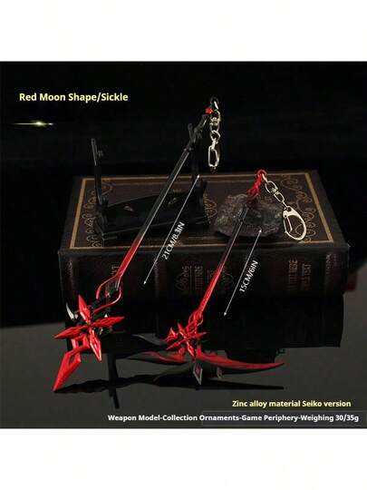 Mới năm 2026 - Liềm - Mô hình vũ khí bằng kim loại nguyên khối - Mô hình trang trí nhà cửa - Đồ chơi kiếm - Đồ chơi phụ kiện anime - Mô hình - Vật trang trí - Quà sinh nhật - Quà Phục sinh - Quà Halloween - Quà Giáng sinh - Quà ngày lễ - Món quà hoàn hảo - Đồ chơi