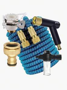 1 set magisk infällbar trädgårdsslang, högtryckssprutpistol för biltvätt - B - Visa 17