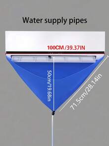 4pcs/Set Blue Air Conditioner Cleaning Cover, Reusable AC Cleaning Water Bag, Suitable For Wall-Mounted AC, Essential For School, Office And Home Cleaning, Air Conditioner, Cleaning, AC Cover, Appliance Cover - Air Conditioner Cleaning Kit - View 7