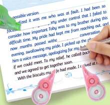 White Out Correction Tape With Dispenser,12-Count Pack,394ft, Easy Use Roller Applicator, Instant Dry, Fast, Clean And Tear-Resistant Tape ,Smooth Precise Corrections Tape For School,Office And Home - Vit - Visa 4
