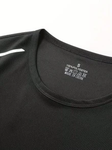 Tank Top Olahraga Pria Ringan, Bernapas, dan Cepat Kering, Rompi Kebugaran Penyerap Keringat dengan Cetakan Reflektif, Cocok untuk Lari, Latihan di Gym, dan Pakaian Musim Panas - Hitam - View 6