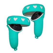 2个装 Oculus Quest 2 控制器硅胶套，防摔、防刮、防滑、防汗，提升游戏体验 - 查看 1