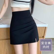 Women Mini Dresses - Black [with  Shorts] - View 2
