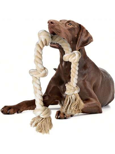 Heavy Duty Tug Of War Dog Toy, Suitable For Medium To Large Dogs, Durable Chew Toy To Help Clean Teeth And Relieve Boredom, Ideal Gift - Heavy Duty Extra Long Braided Tug Rope Toy For Large And Medium Dogs - Aggressive Chewing, Tough Chew Toy, Puppy Teething - Interactive Fetch Toy