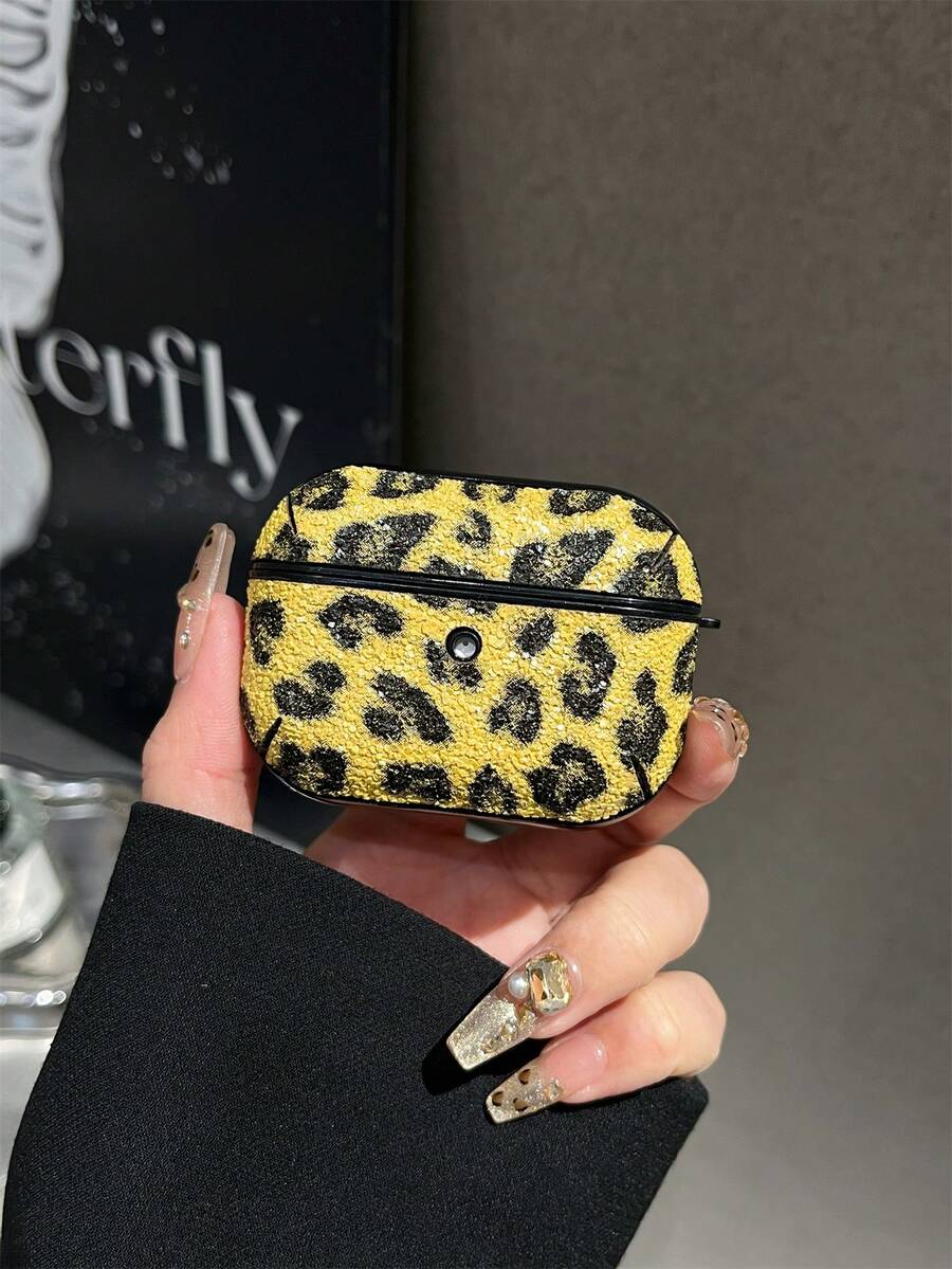 1pc Leopard Print Bluetooth Earphone Protective Case Compatible With Apple 1/2/3/Pro/Pro2/4