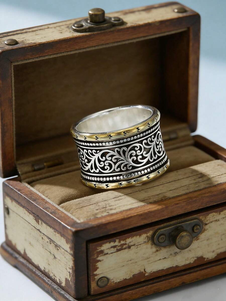1 pieza Anillo de mujer simple y elegante de estilo brillante y exquisito, accesorio casual llamativo perfecto como regalo para ocasiones festivas - anillo - Ver 1