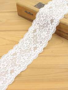 Customizable Name Wedding Socks, Can Be Used As Bridal Souvenirs And Gifts. White Bridal Garter. Wedding Party Favors. Pure White Garter. White Lace Wedding Garter. - Multicolor - View 7