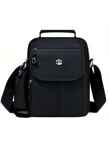 1 pieza Maletín de moda negro, mochila de negocios minimalista y elegante - Rectángulo - Ver 12