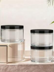 6pcs/Set 500ml Reusable Shampoo Refill Bottles Set, Including Shampoo, Body Wash, Conditioner Replacement Bottles And 3 Jars - Multicolor - View 4