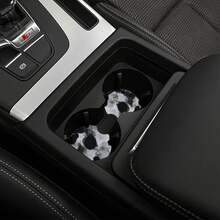 2 piezas Portavasos de coche antideslizantes con estampado de calavera, accesorios de coche minimalistas - A - Ver 6