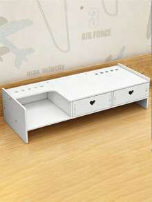 Computer Screen Height Riser With Storage Function, Desktop Laptop Stand, Multi-Functional Drawer-Type Storage Rack, Desktop Height Riser With Drawer Storage Base, Desktop Monitor Stand - 查看 4