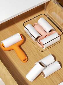 Mini Lint Remover Set, Tear-Off Design, Home Replacement Cleaning Small Portable Roller Brush, High Adhesive Clothing Paper Roll. Mini Home Lint Remover Tear-Off Roller Lint Brush. Cleaning Tool - Multicolor - View 9