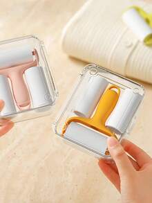 Mini Lint Remover Set, Peel-Off Design, Household Replacement Cleaning Small Portable Roller Brush, High Adhesive Clothing Paper Roll. Mini Household Lint Remover Peel-Off Roller Lint Brush. Cleaning Tool, Home & Personal Care. Convenient And Practical, Home & Living Supplies. - Multicolor - View 10
