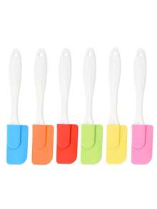 1pc Silicone Spatula Set, Jam Spreading Scraper, Butter Cream Icing Knife, Baking Tool - View 6