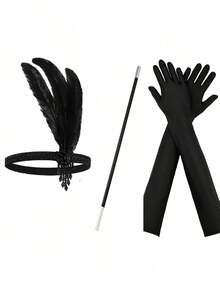 4 Pcs / 1920s Headbands - Concert Headbands, Gatsby Party Headpieces, Bridal Headpieces, Suitable For Festival Party Scenarios - Multicolor - View 1