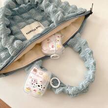 1个可爱斑点狗猫耳蓝牙耳机保护套，适用于 3/4、Pro 2、蓝牙12系列 - 彩色 - 查看 7