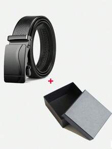 Men's Belt, Business Casual Automatic Buckle Belt, Multifunctional Waist Belt, Father's Day Gift - 黑色 - 查看 6