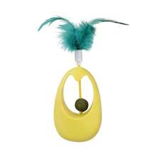 猫薄荷球形逗猫棒棒糖逗猫棒，牙齿清洁及磨牙银藤，猫零食及玩具用品 - 查看 5