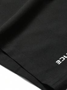 1 chiếc quần đùi nam, thoáng khí, có dây rút, kiểu Bermuda dành cho thể thao, chạy bộ, tập thể dục, có túi và họa tiết phản quang, phù hợp cho các hoạt động thể thao hàng ngày và ngoài trời, màu đen. - màu đen - Xem 6