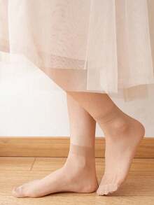 1 Pair Women's 20D Ultra-Thin Transparent Fashionable Minimalist Pantyhose, Comfortable - Multicolor - View 14