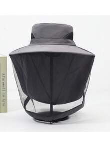 1pc Unisex Fishing Hat, Face Shielding Sun Protection Breathable Mesh Veil, Night Fishing Insect & Bee Proof Beekeeper Hat, Outdoor Personal Protective Equipment, Quick-Dry Fishing Sun Hat - A - View 5