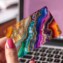 2026 New Arrival Credit/Bank Card Decoration Stickers, Creative Flowing Glitter Texture - Multicolor - View 8