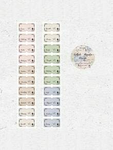 1 Roll English Text Decorative Adhesive Tape, Suitable For Scrapbooking, Planner, Diary, Magazine Collage - Label Font Series - View 15