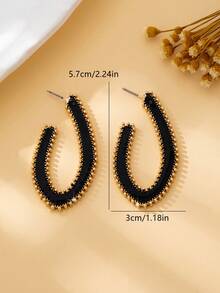 1对夸张休闲百搭性感女士耳环 - 幾何形 - 查看 5