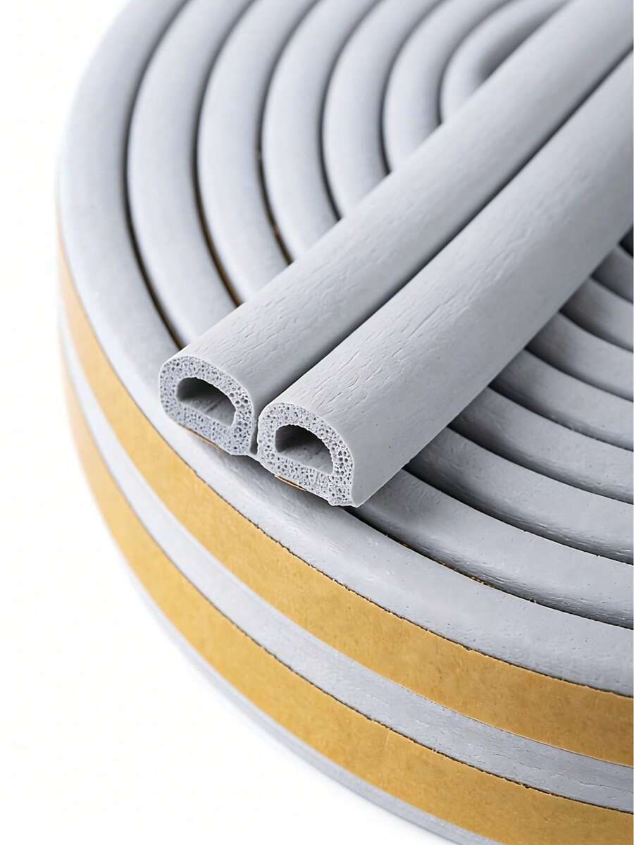 5m Self-Adhesive Door & Window Sealing Strip, Glass Window Shock-Proof Rubber Seal, Foam Soundproof Strip