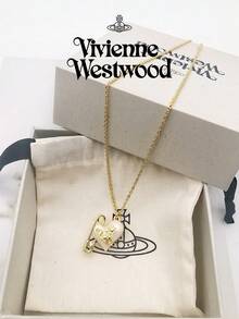 Vivienne Westwood Bộ sưu tập mặt dây chuyền Orietta hình trái tim, dây chuyền mạ vàng, chất liệu đồng thau. - Vàng - Xem 6