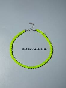 imoli 1 buah Kalung Manik-Manik Akrilik Geometris Modis Warna Permen, Cocok untuk Pemakaian Sehari-hari Wanita, Hadiah Perhiasan untuk Teman - MultiWarna - View 4