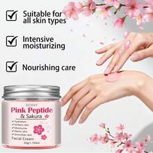 Xioimy 50克樱花保湿面霜，蕴含天然樱花和透明质酸，深层补水滋养肌肤，消除干燥和暗沉，为所有肤质提供基础保湿。 - 數量 - 查看 7