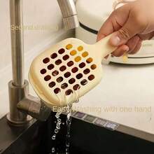 耐用塑料迷你水果沥水篮，带提手 | 易于清洁的厨房滤网，适用于樱桃、蓝莓 - 1个/2个/3个装水果架 - 彩色 - 查看 5