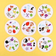 55 lá bài ghép hình bằng giấy bền chắc, vui nhộn - Trò chơi giải trí lý tưởng cho kỳ nghỉ - Món quà tuyệt vời dành cho bạn bè - Nhiều màu - Xem 5