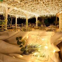 1pc 1/2/3/5/10m Battery Powered Copper Wire String Lights, Indoor/Outdoor Decorative Lights For Bedroom, Room Wall, Wedding Party, Camping Tent, Outdoor Garden - Battery Model - View 5