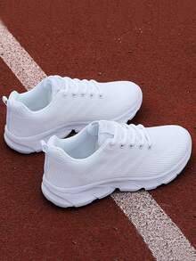 (Size nhỏ) Giày thể thao nữ mùa hè đan móc thời trang, giày sneaker casual, giày chạy bộ, giày tập thể dục, giày lưới thoáng khí, giày casual mới, giày đi bộ kiểu Bắc Kinh cổ điển, giày học sinh, giày thể thao mùa hè thoải mái cho nữ, phong cách Bohemian, mũi tròn, buộc dây, độ co giãn cao, thoáng khí, chống trượt - trắng - Xem 7