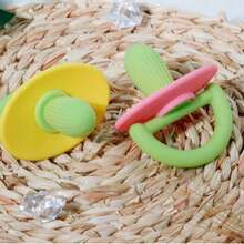 1个宠物柔软舒缓安抚奶嘴，仙人掌磨牙玩具，猫爪安抚奶嘴盒，幼犬幼猫磨牙玩具，可水洗，缓解出牙不适 - 彩色 - 查看 6