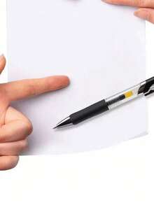 50/100pcs Click Pen Large Capacity 0.5mm Black Gel Pen Quick-Drying Durable Student Exam Office Signature Pen - Ballpoint Pen - View 3