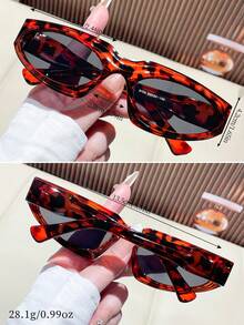 1 Pair Fashionable Y2K Black Glasses, Suitable For Beach And Travel, Retro Cat Eye Sports Glasses Frame, Suitable For Outfits And Back To School Season - Tofu Pudding - View 4