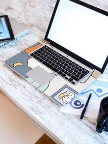 2 miếng dán trang trí laptop, phù hợp với máy tính xách tay 15.6-16 inch của HP, Apple, Compaq, Hongji, họa tiết in tùy chỉnh, chống trầy xước, không để lại cặn. - Xem 2