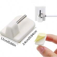 20/30 piezas Gancho autoadhesivo multifunción para barra de cortina, puerta trasera, ventana, almacenamiento, soporte para llaves y toallero de baño - Multicolor - Ver 12